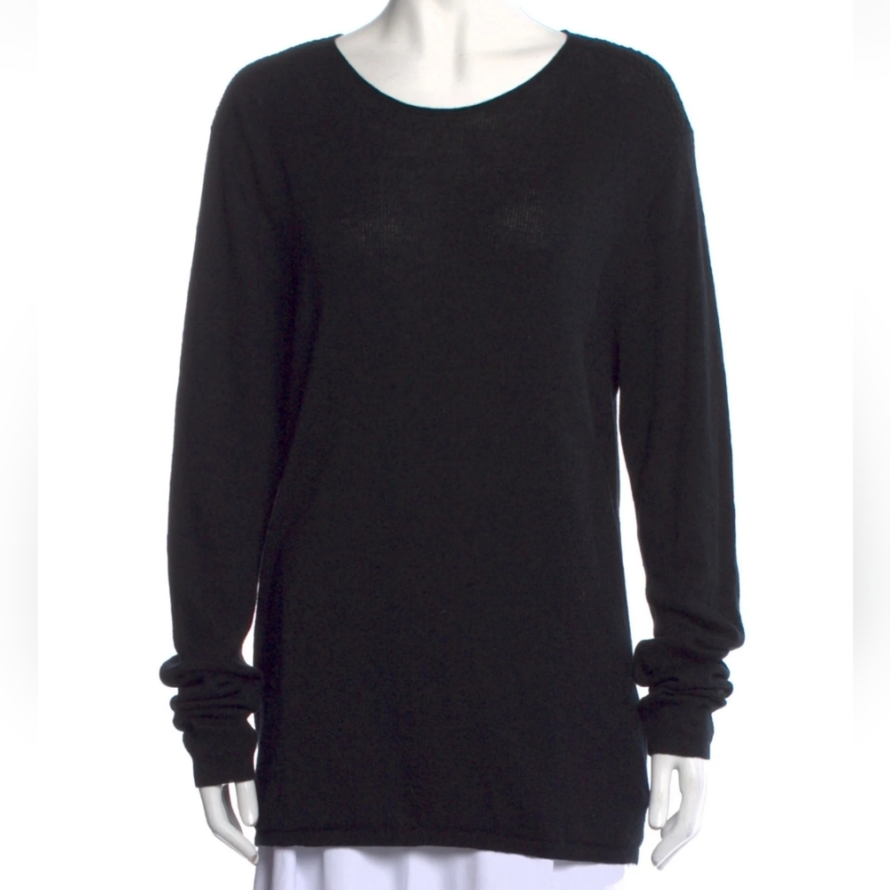 John Varvatos Men's Black Crew Neck Sweater
